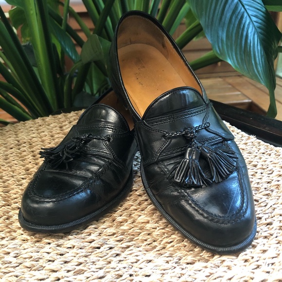 Johnston & Murphy Other - Johnson & Murphy Tassel Black Leather Loafer